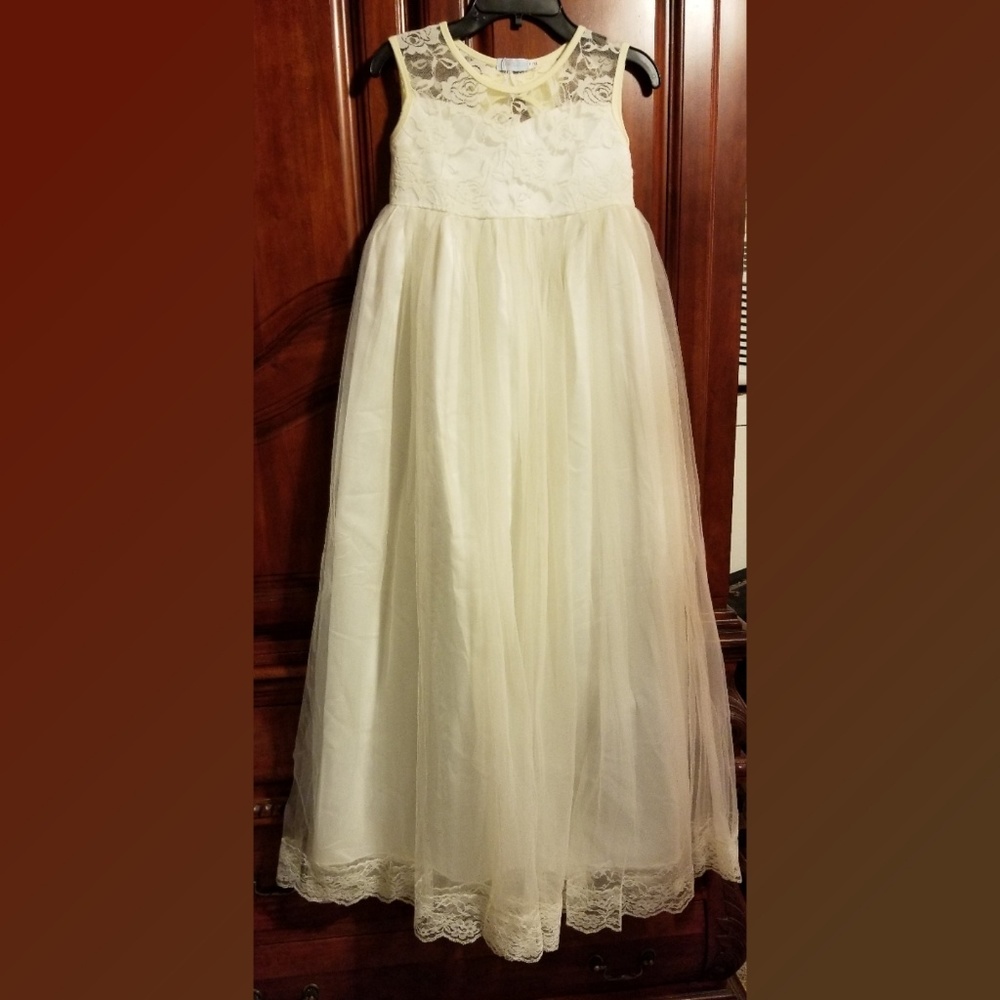 Ivory Formal floor length dress